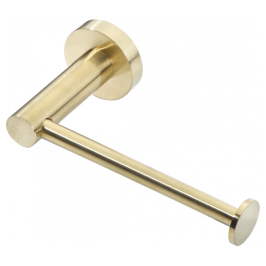 Aura Toilet Roll Holder Brushed Brass