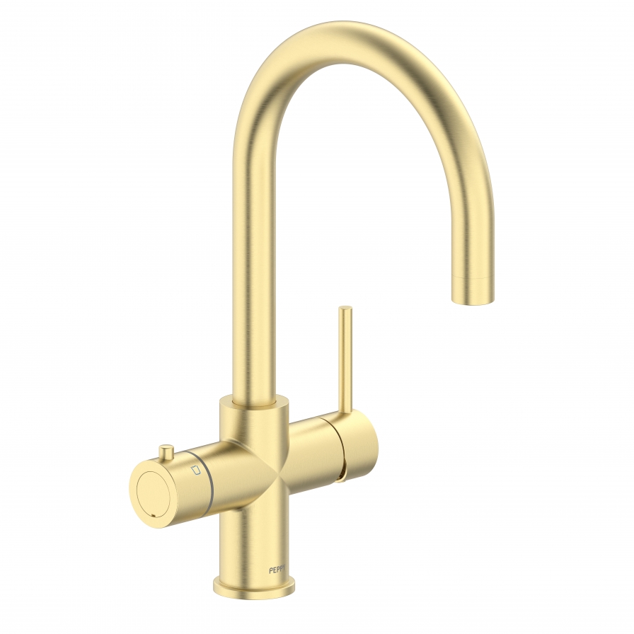 Peppy Chilled Water Tap Brushed Brass