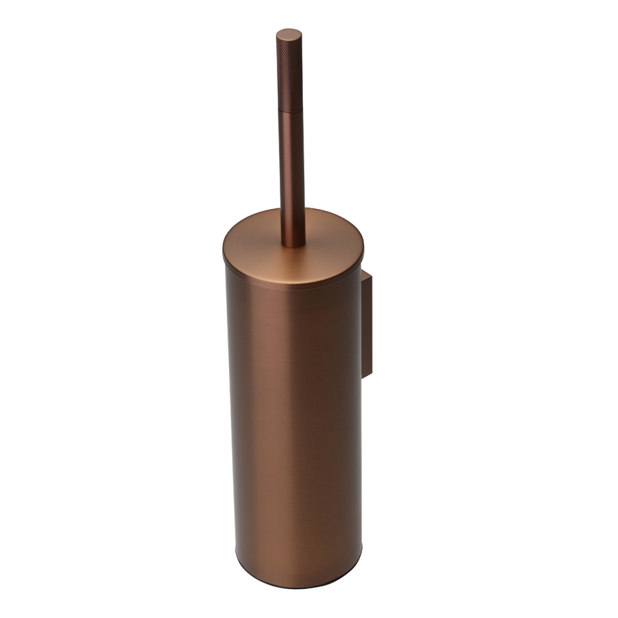 Aura X Toilet Brush Holder Brushed Copper