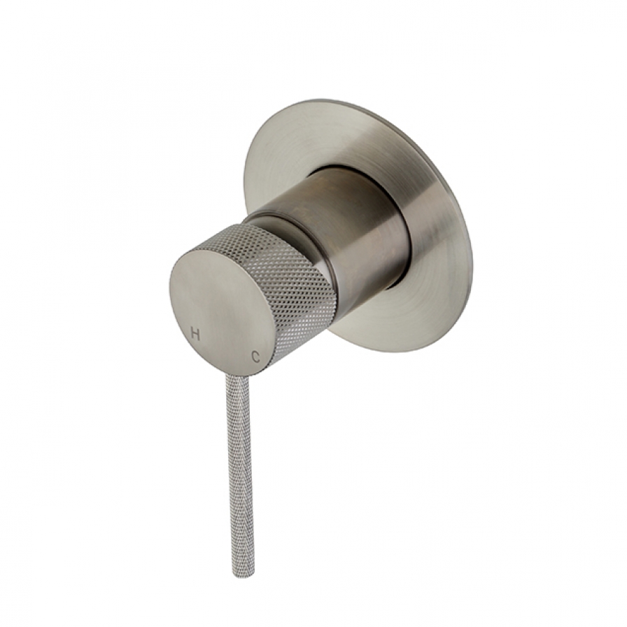209X Series Knurled Shower Mixer Brushed Nickel