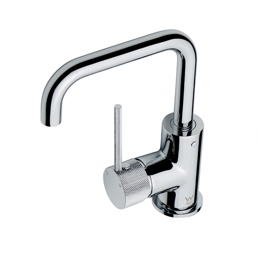 209X Series Knurled Compact Sink Mixer Chrome 