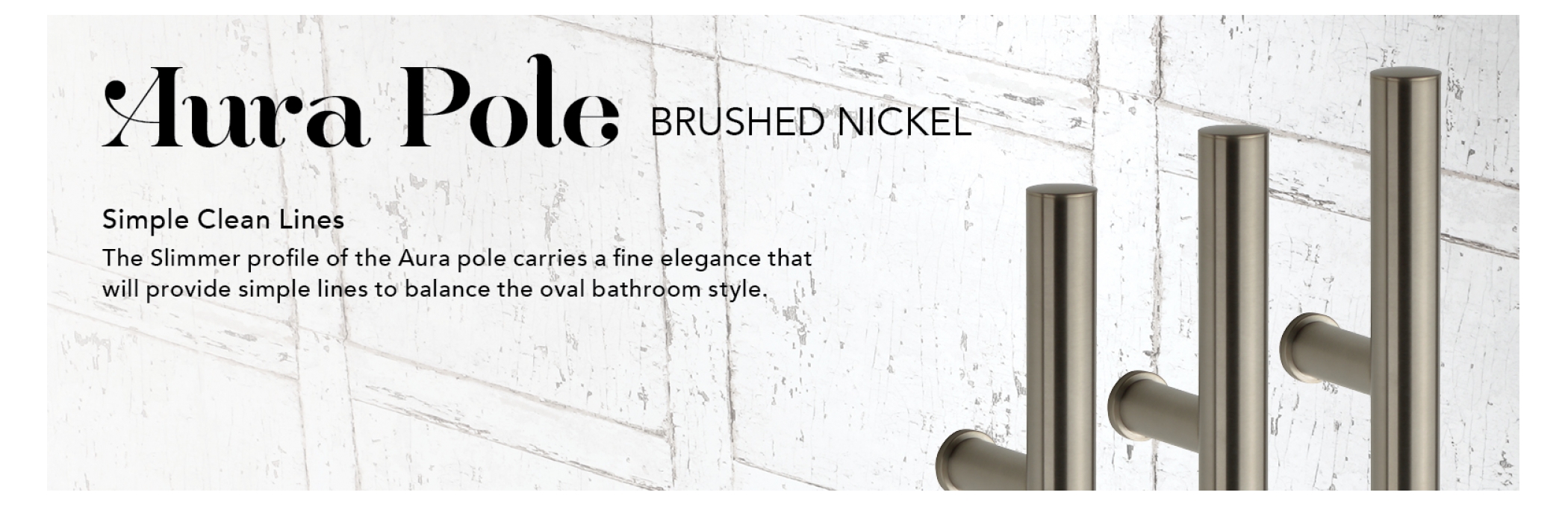 Aura brushed nickel