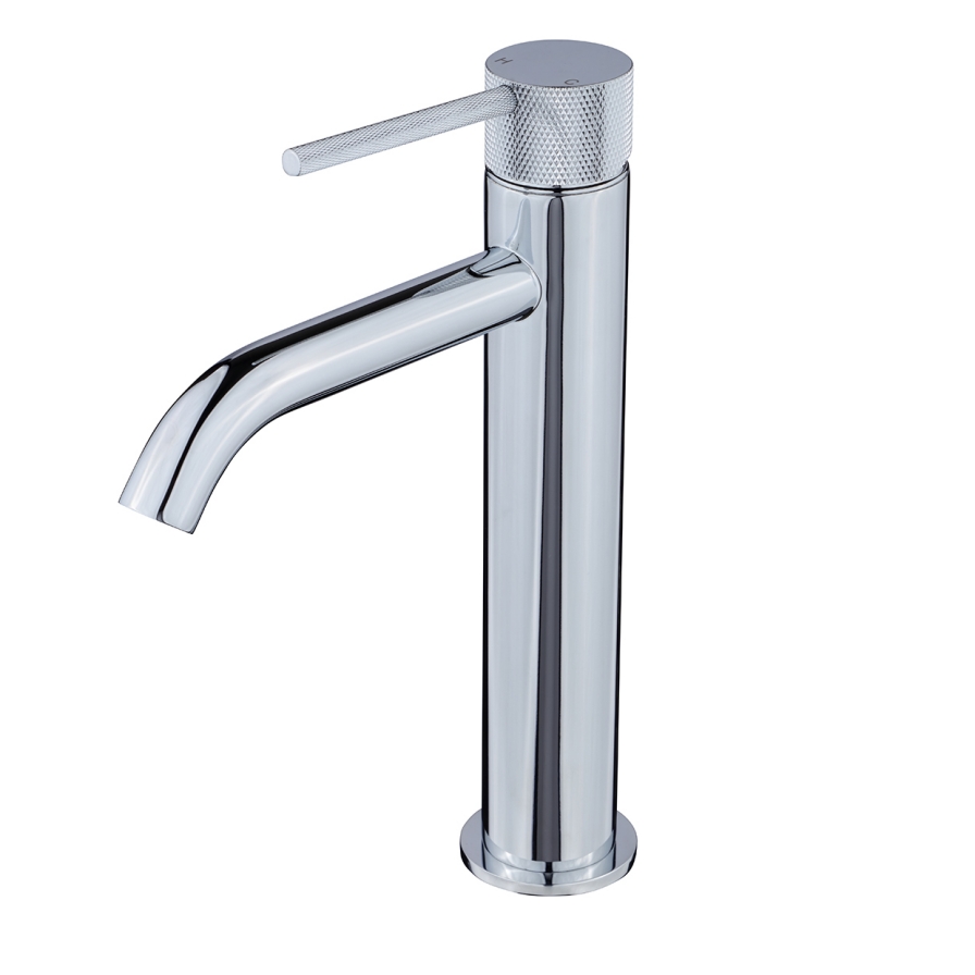 209X Series Knurled Tall Basin Mixer Chrome